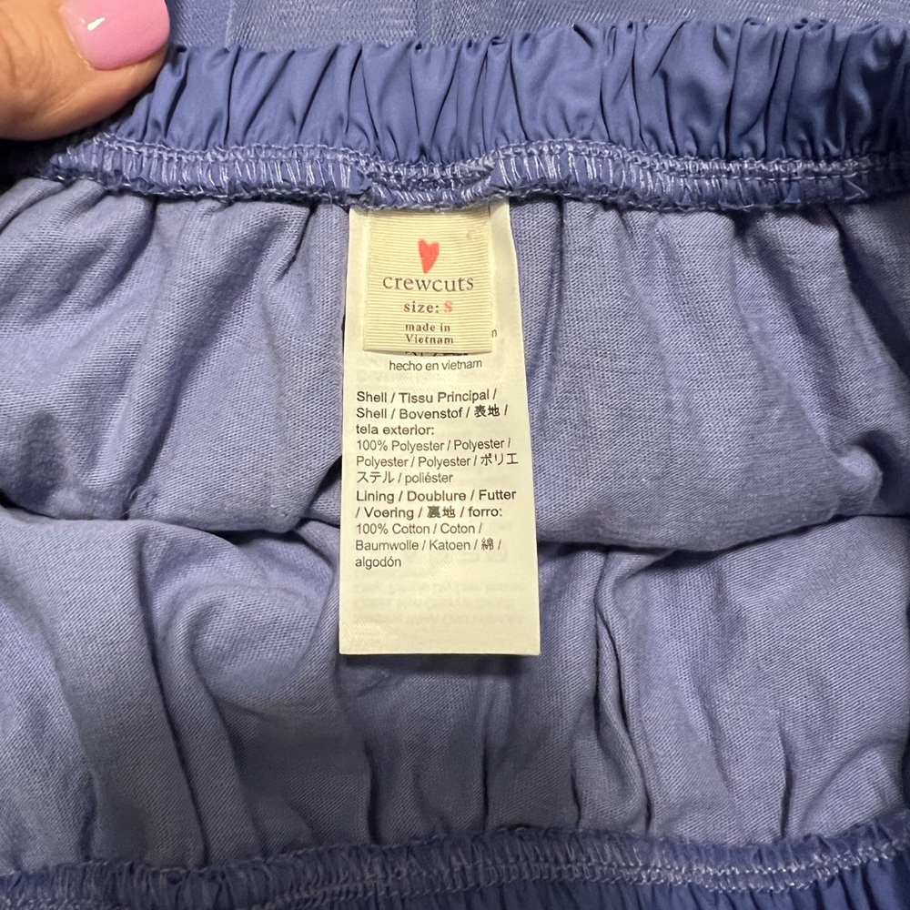 Crewcuts Tulle Lined Periwinkle Skirt, EUC, girls size S - Picture 3 of 4